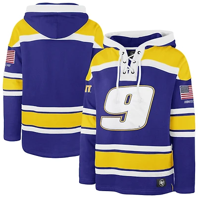 Men's '47  Royal Chase Elliott Superior Lacer Pullover Hoodie