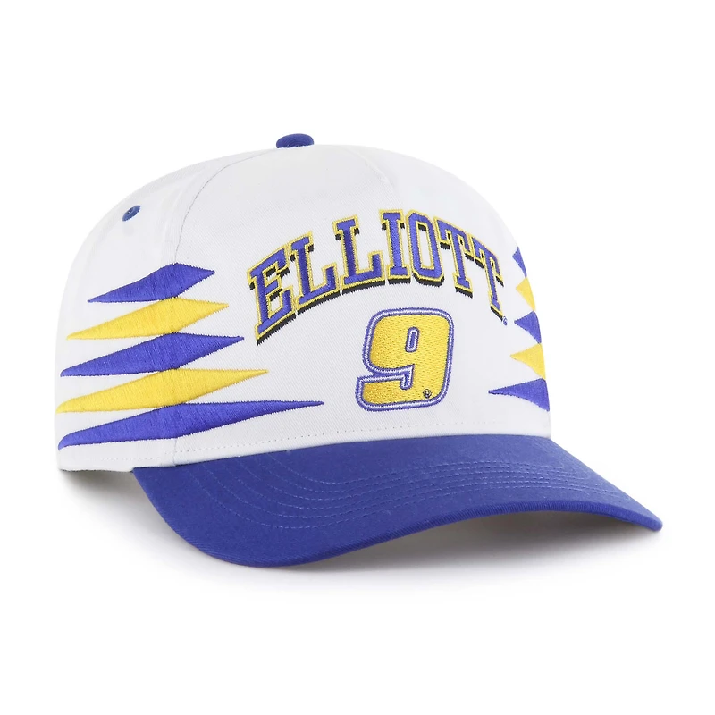 Men's '47  White Chase Elliott  Diamond Cut Hitch Adjustable Hat