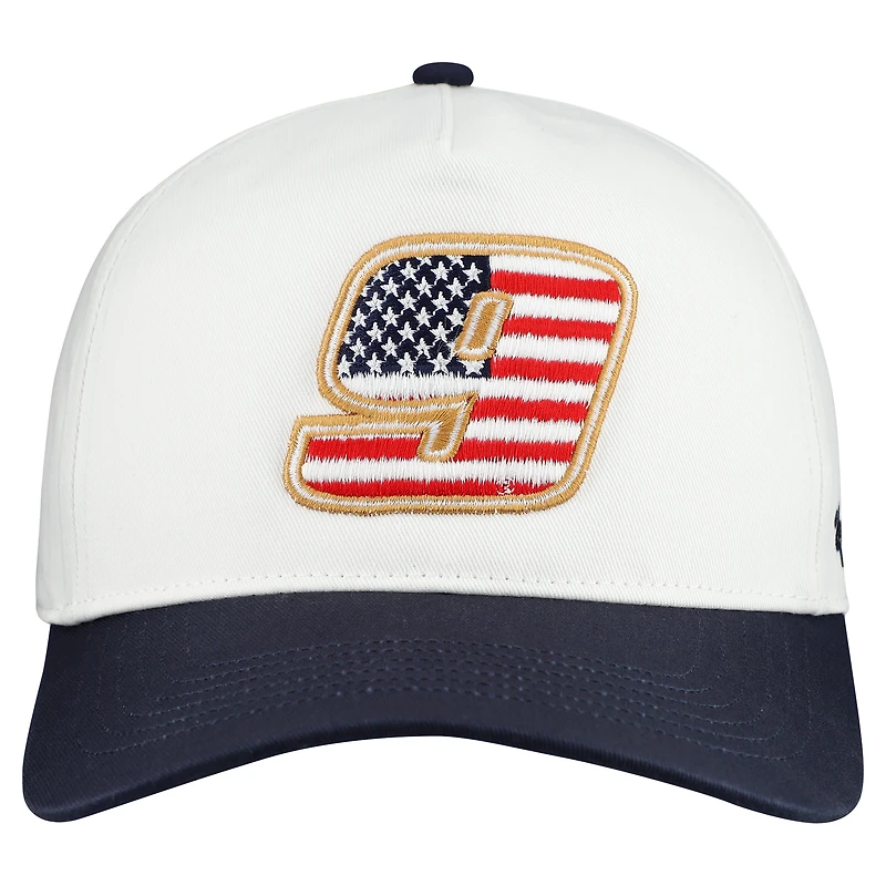 Casquette homme '47 White Chase Elliott Flag Fill Two-Tone Team Adjustable Hitch