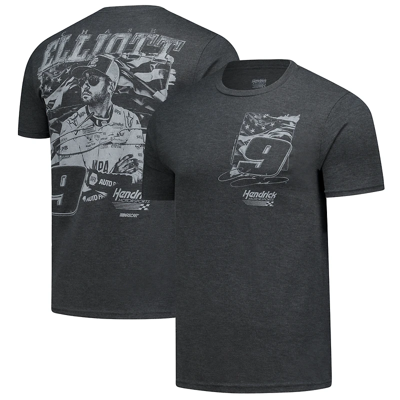 Men's Classic Ink Heather Gray Chase Elliott Lifestyle Tri-Blend T-Shirt