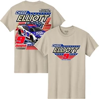 Men's Classic Ink Tan Chase Elliott NAPA NASCAR San Diego Weekend T-Shirt
