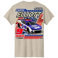 Men's Classic Ink Tan Chase Elliott NAPA NASCAR San Diego Weekend T-Shirt