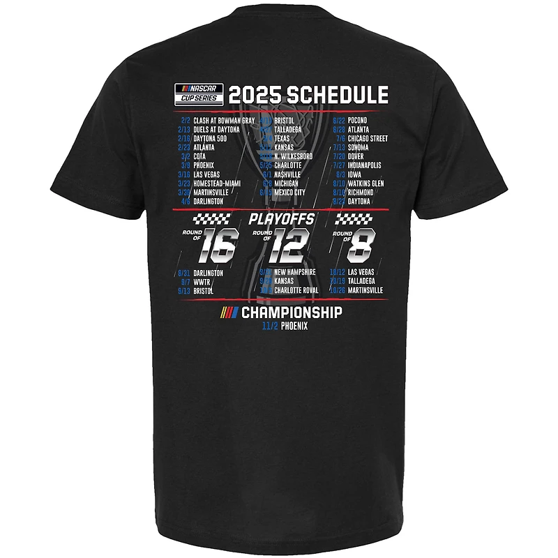 T-shirt noir pour homme de la collection Hendrick Motorsports Team Chase Elliott 2025 NASCAR Cup Series