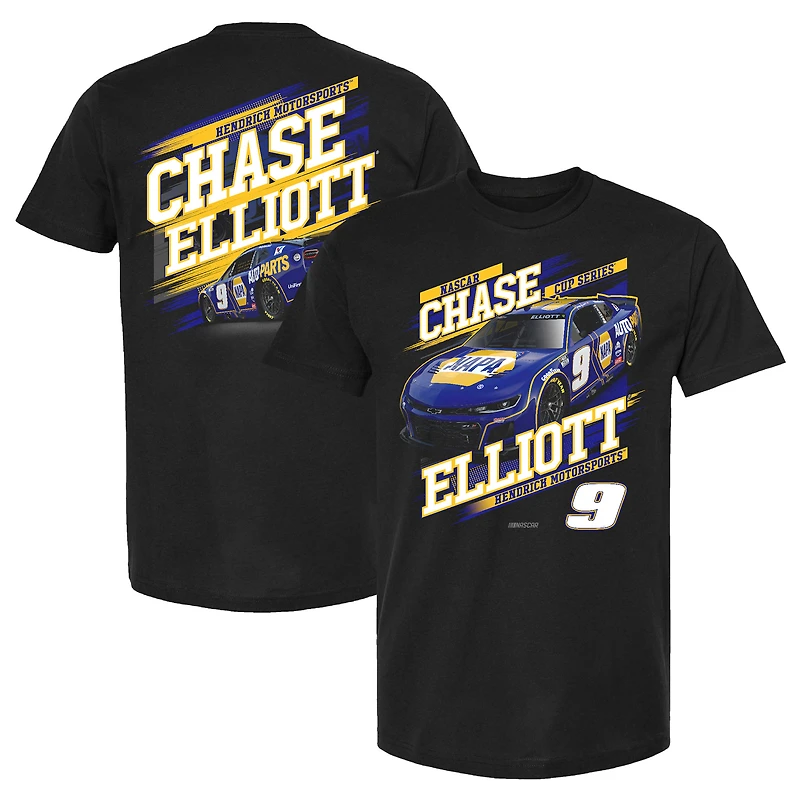 T-shirt noir pour homme de la collection Hendrick Motorsports Team Chase Elliott NAPA Car