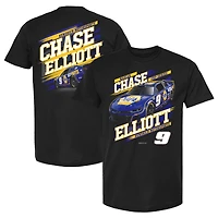 T-shirt noir pour homme de la collection Hendrick Motorsports Team Chase Elliott NAPA Car