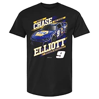 T-shirt noir pour homme de la collection Hendrick Motorsports Team Chase Elliott NAPA Car