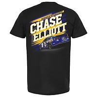 T-shirt noir pour homme de la collection Hendrick Motorsports Team Chase Elliott NAPA Car