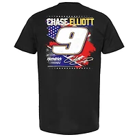 Men's Hendrick Motorsports Team Collection Black Chase Elliott NAPA Patriotic Car T-Shirt