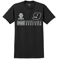 T-shirt noir ton sur Chase Elliott NAPA de la collection Hendrick Motorsports Team pour homme