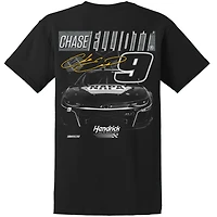 T-shirt noir ton sur Chase Elliott NAPA de la collection Hendrick Motorsports Team pour homme