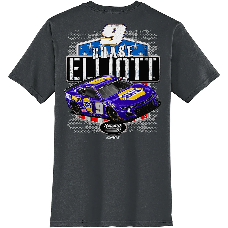T-shirt pour homme de la collection Hendrick Motorsports Team, Chase Elliott NAPA, anthracite