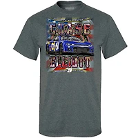 Men's Hendrick Motorsports Team Collection Heather Charcoal Chase Elliott Car T-Shirt