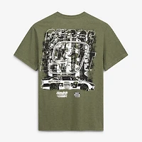 Men's Hendrick Motorsports Team Collection  Hunter Green Chase Elliott #9 NAPA Military Tri-Blend T-Shirt
