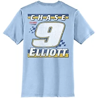 Men's Hendrick Motorsports Team Collection  Light Blue Chase Elliott Kelley Book T-Shirt
