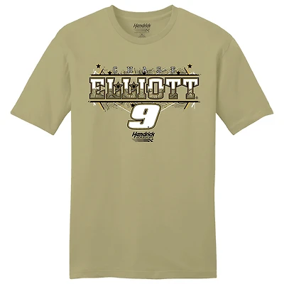 Men's Hendrick Motorsports Team Collection  Tan Chase Elliott NAPA Car T-Shirt