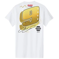 Men's Hendrick Motorsports Team Collection  White Chase Elliott NAPA Gold T-Shirt