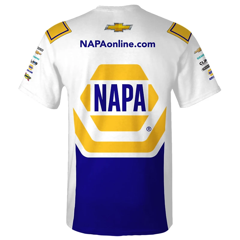 T-shirt blanc pour homme de la collection Hendrick Motorsports Team Chase Elliott NAPA