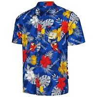 Men's Margaritaville Royal Chase Elliott Island Life Floral Party Full-Button Shirt