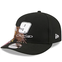 Men's New Era Black Chase Elliott A-Frame 9FIFTY Snapback Hat