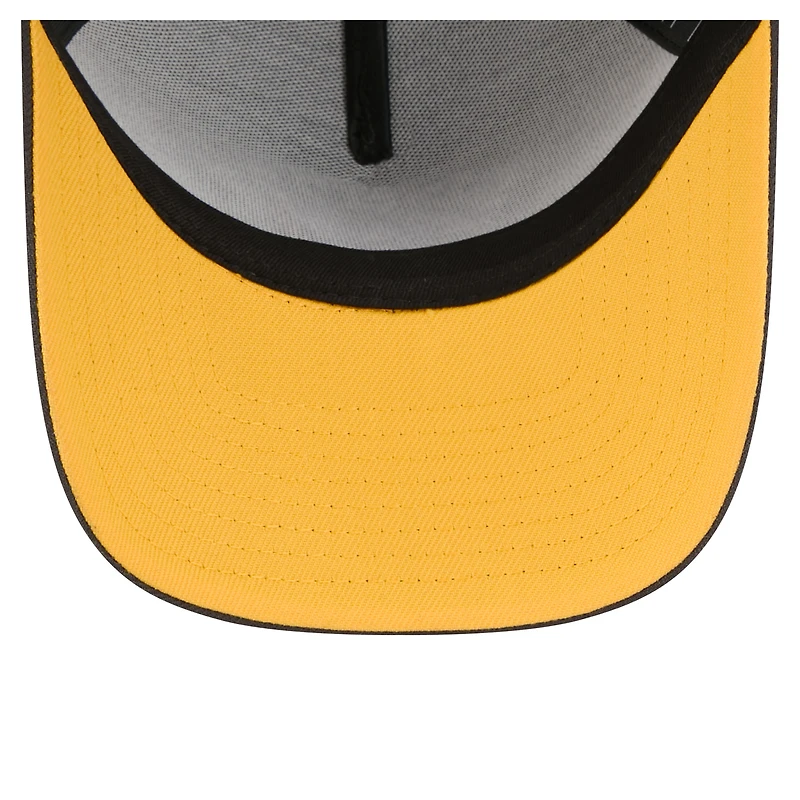 Men's New Era Black Chase Elliott Upside-Down Chain Stitch A-Frame 9FORTY Adjustable Hat