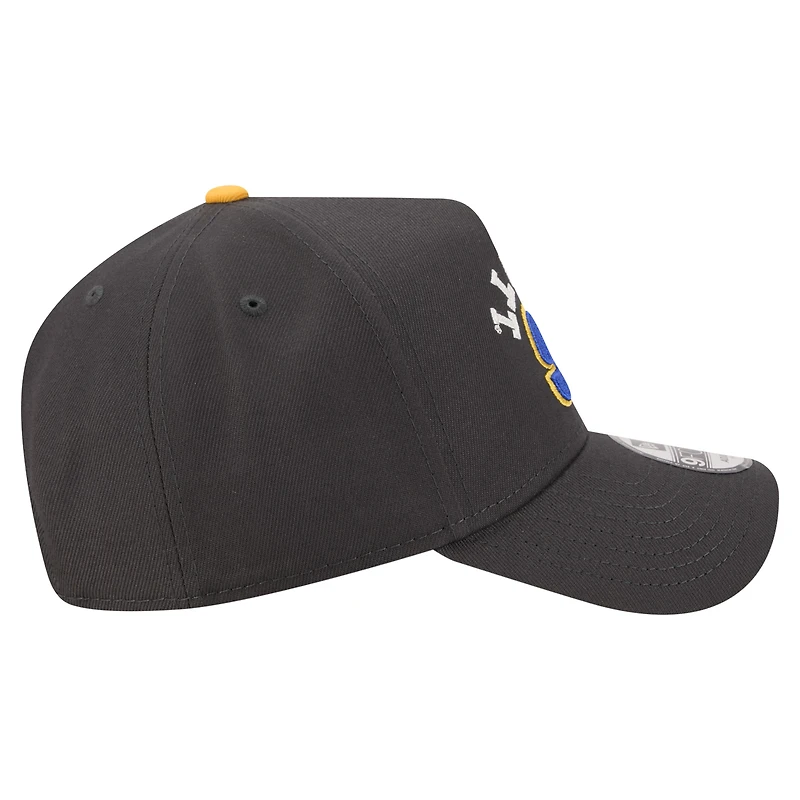 Men's New Era Black Chase Elliott Upside-Down Chain Stitch A-Frame 9FORTY Adjustable Hat