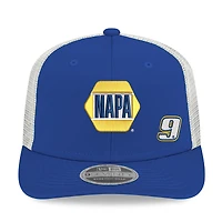 Men's New Era  Blue/White Chase Elliott 2026 NAPA 9SEVENTY Adjustable Trucker Hat