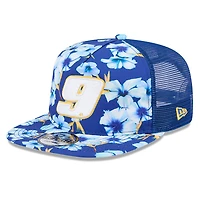 Men's New Era Blue Chase Elliott  Adventure Pattern Golfer Adjustable Hat