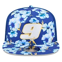 Men's New Era Blue Chase Elliott  Adventure Pattern Golfer Adjustable Hat