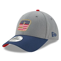 Casquette ajustable Chase Elliott Salute 9FORTY New Era gris/bleu marine pour hommes