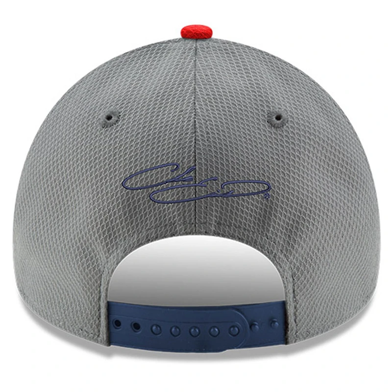 Casquette ajustable Chase Elliott Salute 9FORTY New Era gris/bleu marine pour hommes