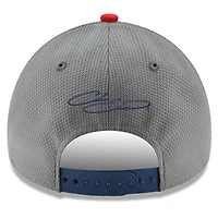 Casquette ajustable Chase Elliott Salute 9FORTY New Era gris/bleu marine pour hommes