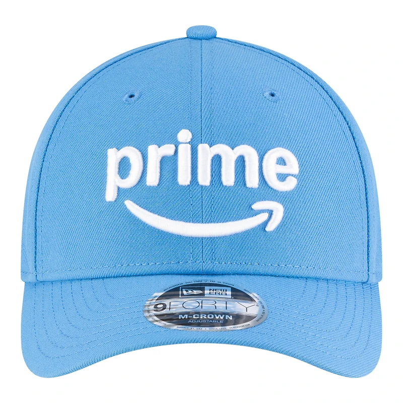 Men's New Era Light Blue Chase Elliott Amazon Prime 9FORTY M-Crown Adjustable Hat