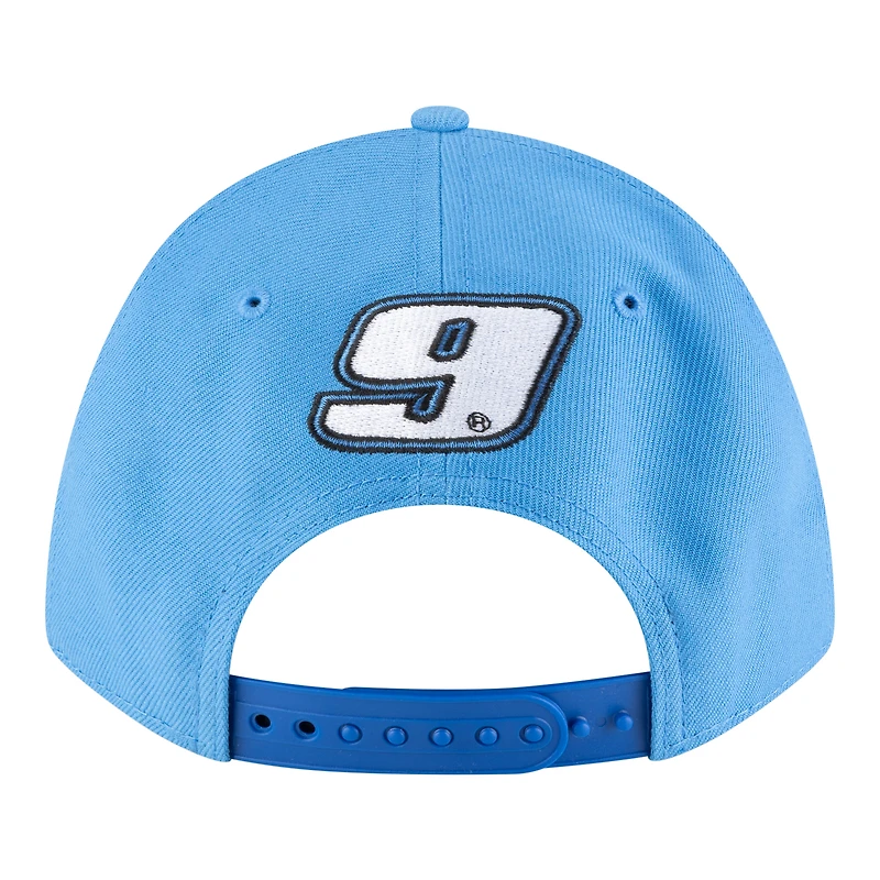 Men's New Era Light Blue Chase Elliott Amazon Prime 9FORTY M-Crown Adjustable Hat