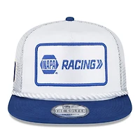 Men's New Era White/Royal Chase Elliott NAPA Golfer Snapback Hat