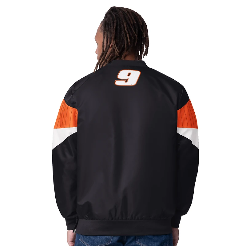 Veste à enfiler col en V pour homme Starter Black Chase Elliott Hooters Striker I