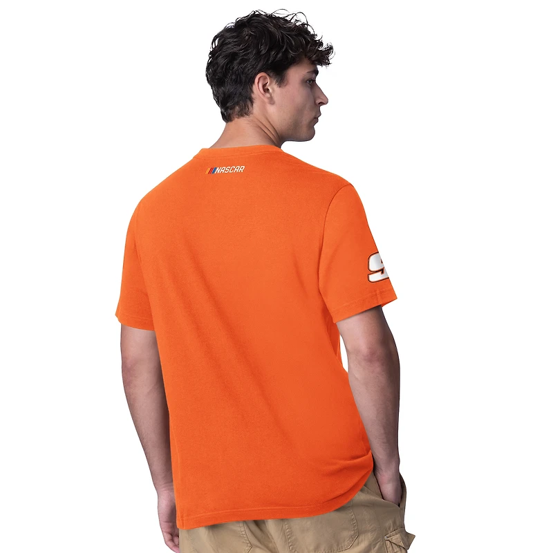 Men's Starter  Orange Chase Elliott Hooters All Star Extreme T-Shirt