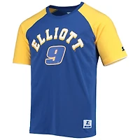 T-shirt raglan Starter Royal/Gold Chase Elliott The Catcher pour homme