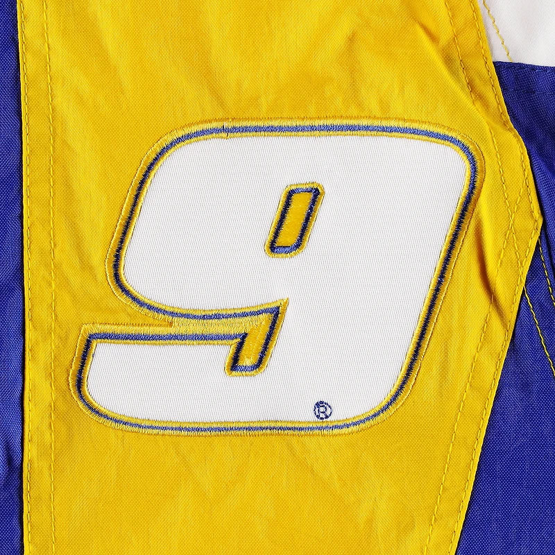 Starter Royal/Yellow Chase Elliott The Body Check Half-Snap Pullover Jacket pour homme