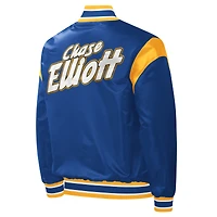 Men's Starter Royal Chase Elliott Force Play Full-Snap Varsity Jacket