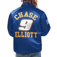 Veste d'entraîneur à bouton-pression complète Starter Royal Chase Elliott Option Route pour hommes