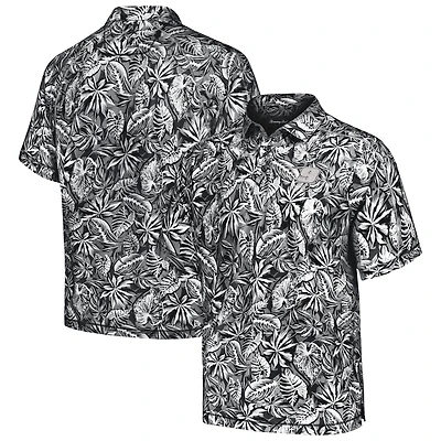 Polo noir Tommy Bahama Chase Elliott Sport Tropical Score IslandZone pour homme