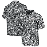 Polo noir Tommy Bahama Chase Elliott Sport Tropical Score IslandZone pour homme