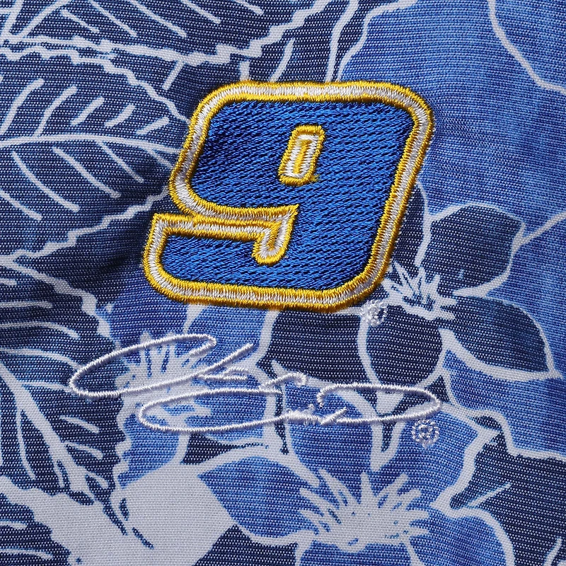 Chemise boutonnée Tommy Bahama Blue Chase Elliott Coconut Point Playa Flora Camp pour homme