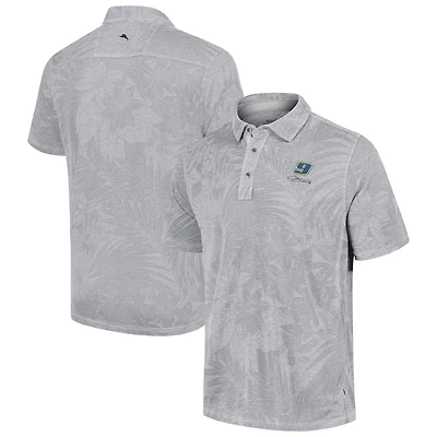 Polo Tommy Bahama gris Chase Elliott Santiago Paradise pour hommes