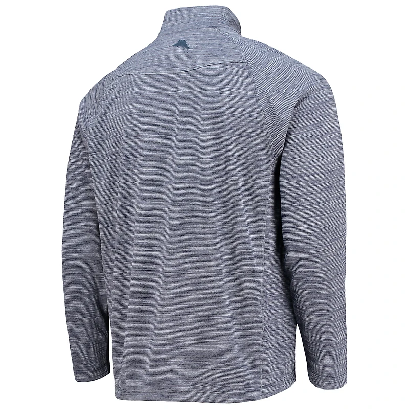 Men's Tommy Bahama Navy Chase Elliott Play Action Raglan Half-Zip Jacket