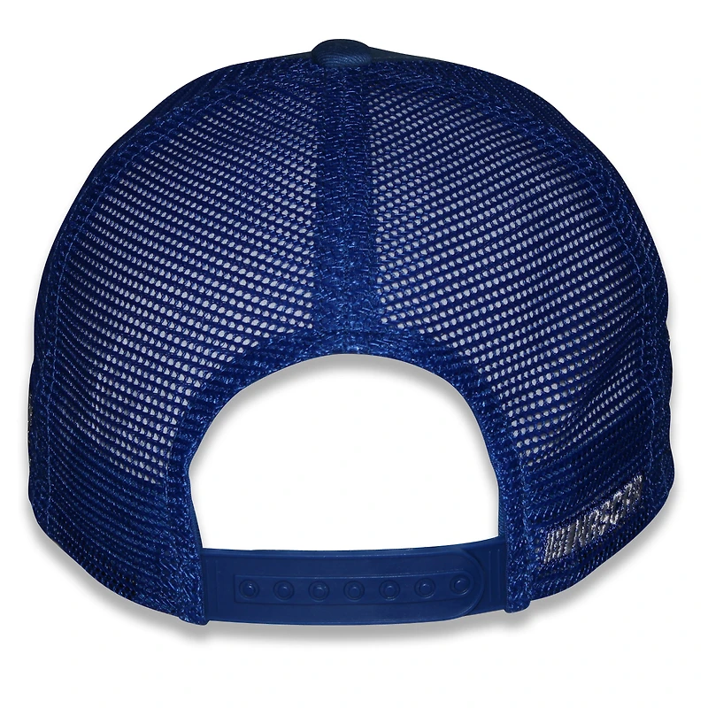 Casquette ajustable unisexe à damier bleu Chase Elliott NAPA Flame Trucker Sports