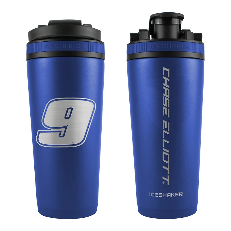 WinCraft Chase Elliott 26oz. Bouteille de mélangeur de shaker à glace en acier inoxydable