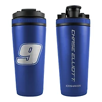 WinCraft Chase Elliott 26oz. Bouteille de mélangeur de shaker à glace en acier inoxydable