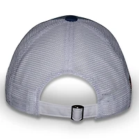 Casquette de camionneur ajustable Chase Elliott Pit Box bleu clair à damier pour femme
