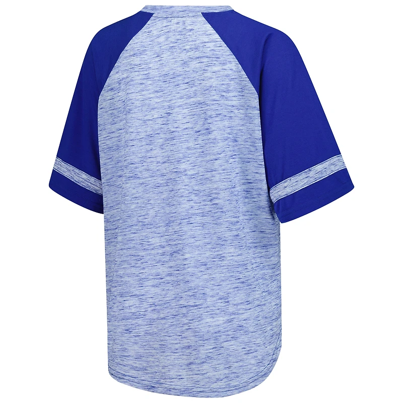 Women's G-III 4Her by Carl Banks  Heather Royal Chase Elliott Hall of Fame Oversized Raglan V-Neck T-Shirt